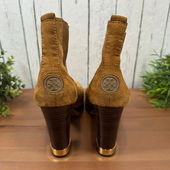 Tory Burch Women's Virginia Suede Booties Size 9 - Picture 5 of 9